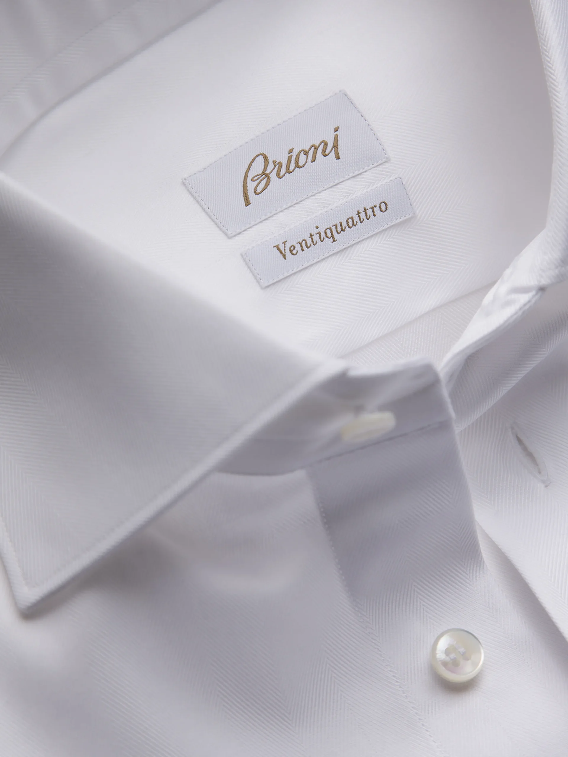 Essential white Ventiquattro cotton formal shirt