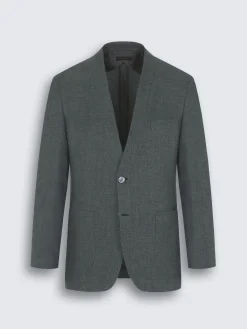 Green linen, wool and silk Jardigan