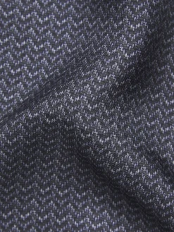 Grey and royal blue silk pocket square