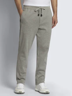 Grey stretch cotton sweatpants