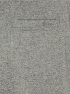 Grey stretch cotton sweatpants