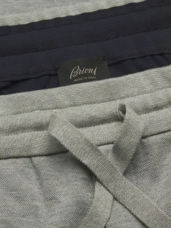 Grey stretch cotton sweatpants