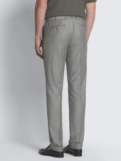 Grey Super 150's wool sharskin Journey trousers