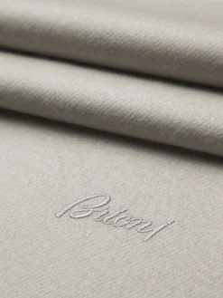 Ivory white cashmere scarf