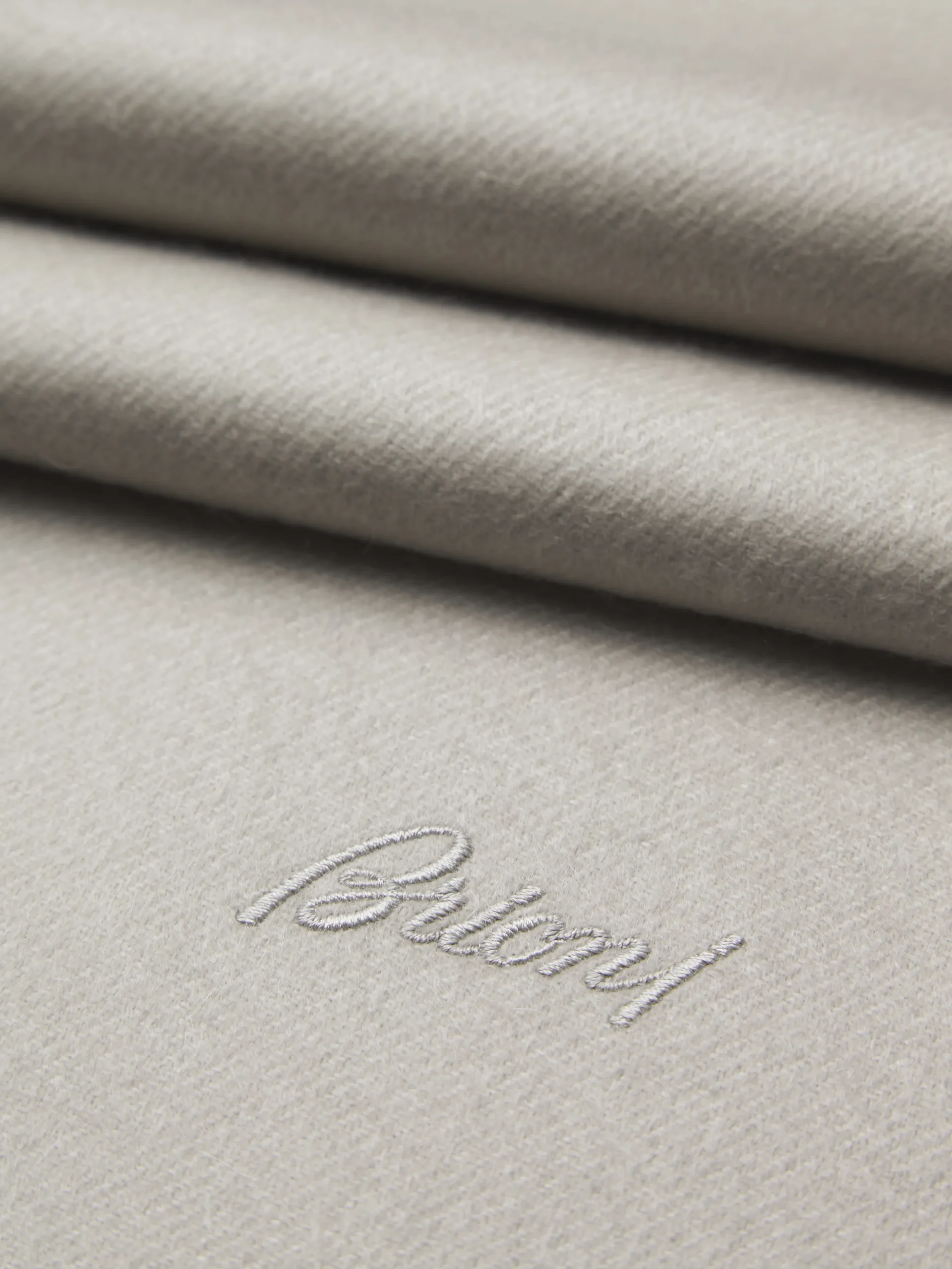 Ivory white cashmere scarf