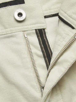 Ivory white cotton corduroy Meribel trousers