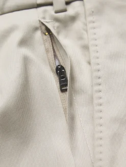 Ivory white cotton gabardine Journey trousers