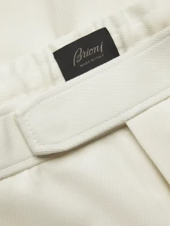 Ivory white responsible wool cavalry twill Melbourne trousers