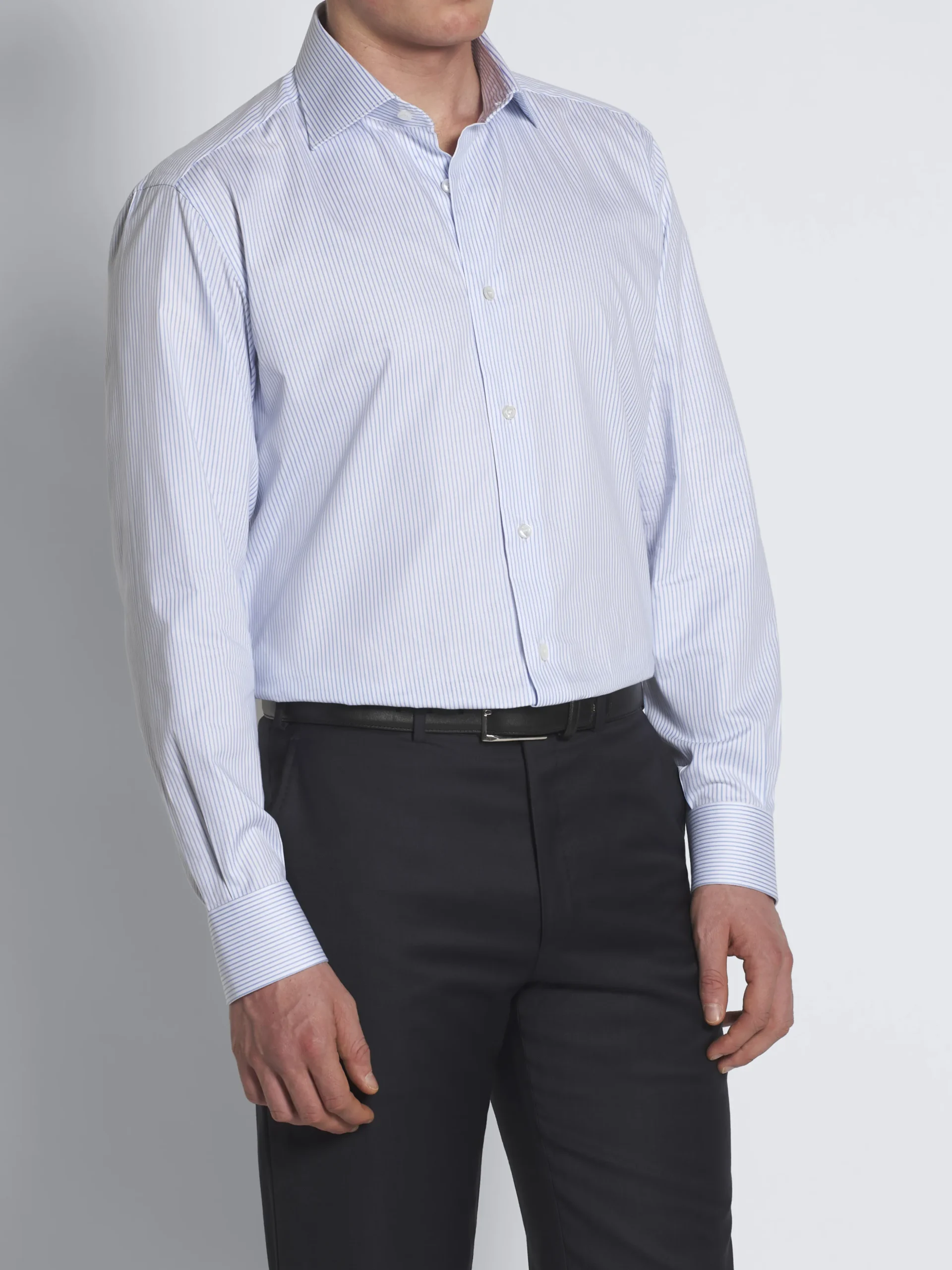 Ivory white Sea Island cotton and wool Elba trousers