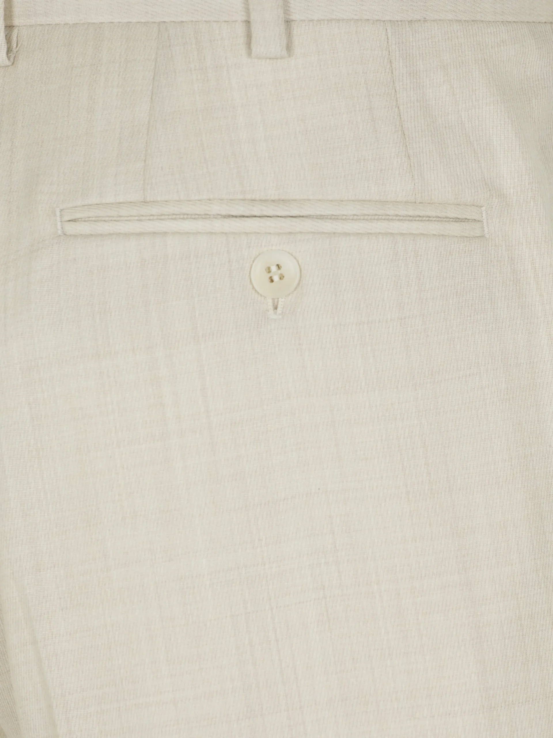 Ivory white Super 160's wool gabardine Tigullio trousers