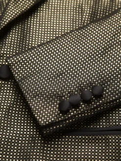 24K gold and silk jacquard Virgilio tuxedo jacket