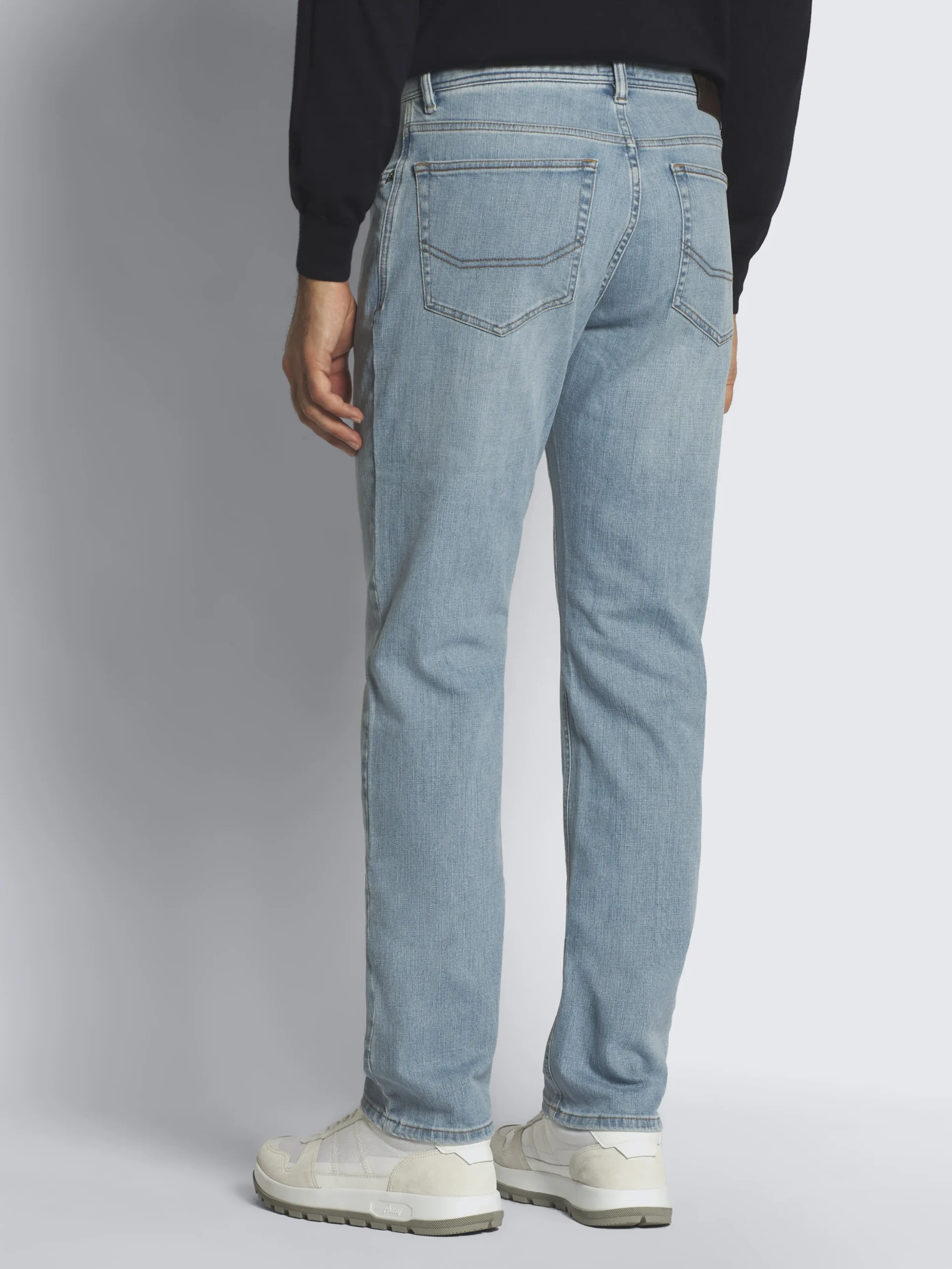 Light blue organic stretch cotton Meribel jeans