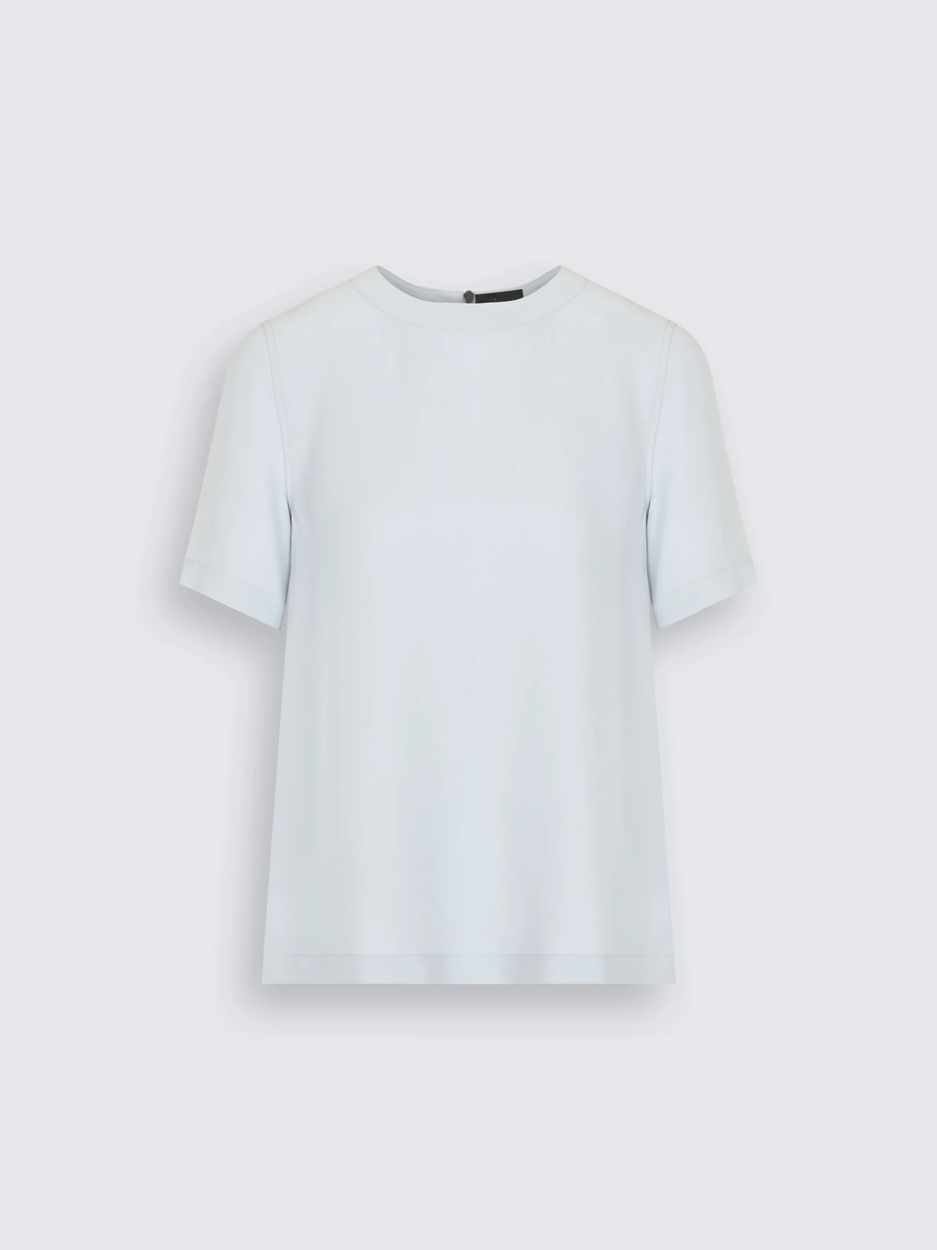 Light blue silk cady T-shirt