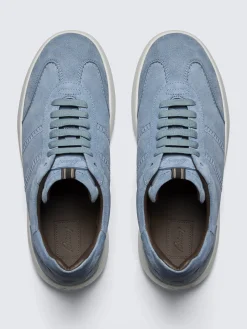 Light blue suede Olympia sneakers