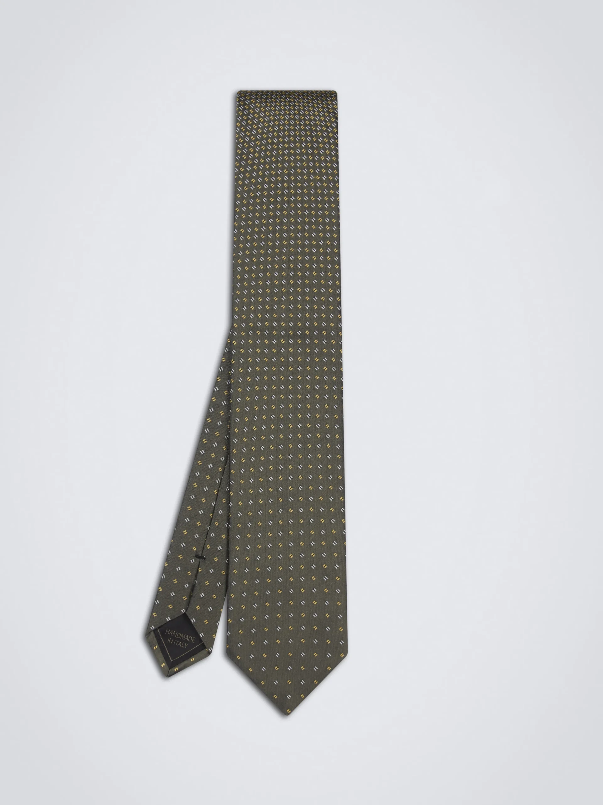 Light brown and grey silk dégradé tie