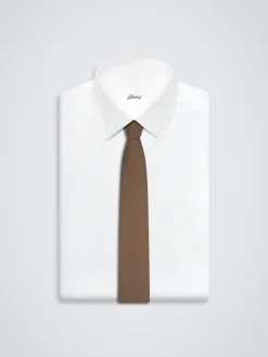Light brown iridescent Super 150's wool tie