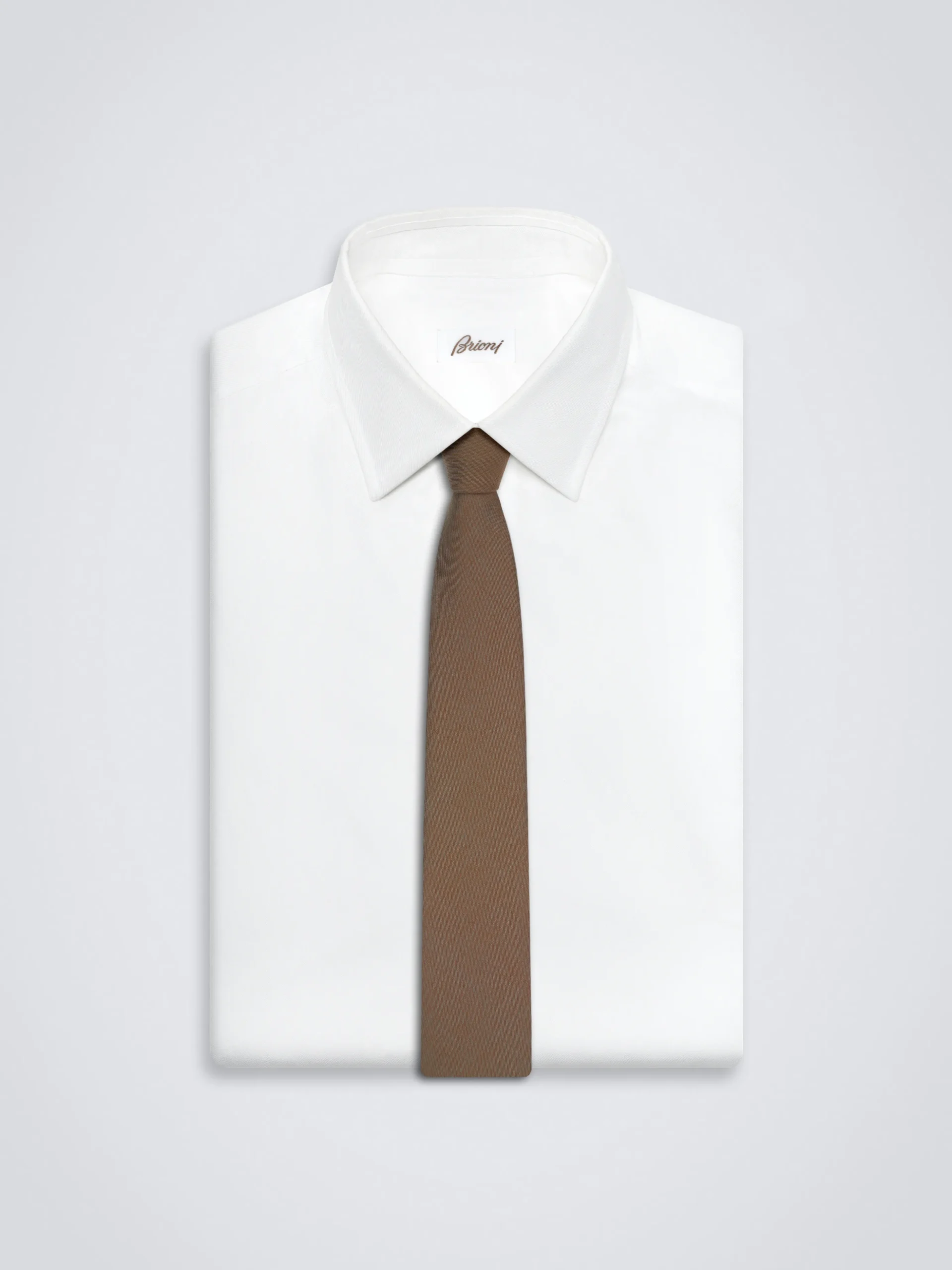 Light brown iridescent Super 150's wool tie