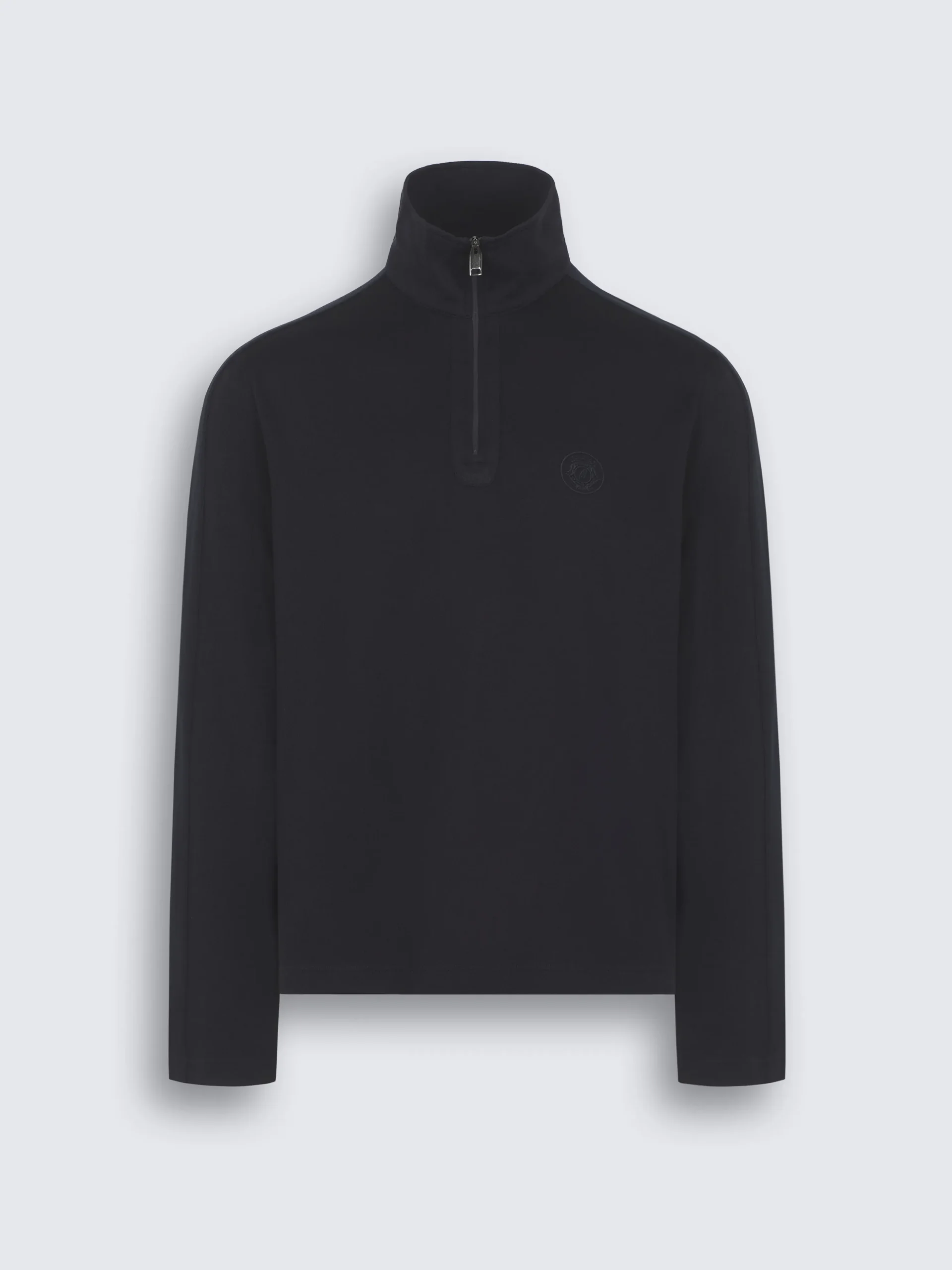 Light brown technical wool polo
