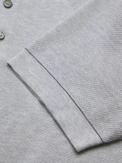 Light grey Sea Island piqué cotton polo