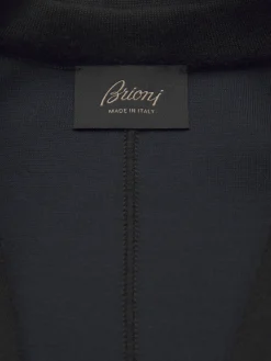 Midnight blue cashmere and silk blazer