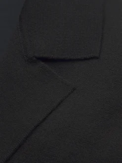 Midnight blue cashmere and silk blazer