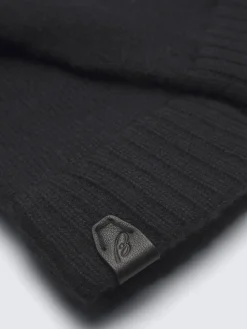 Midnight blue cashmere gloves