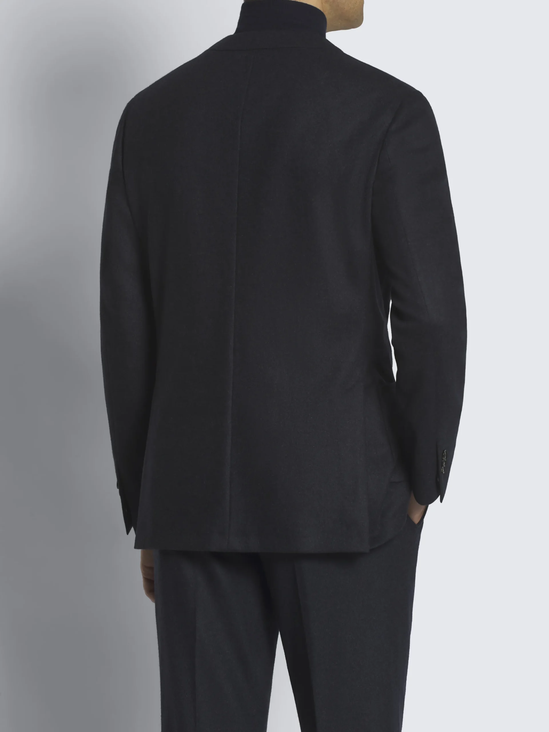 Midnight blue cashmere jersey Jardigan