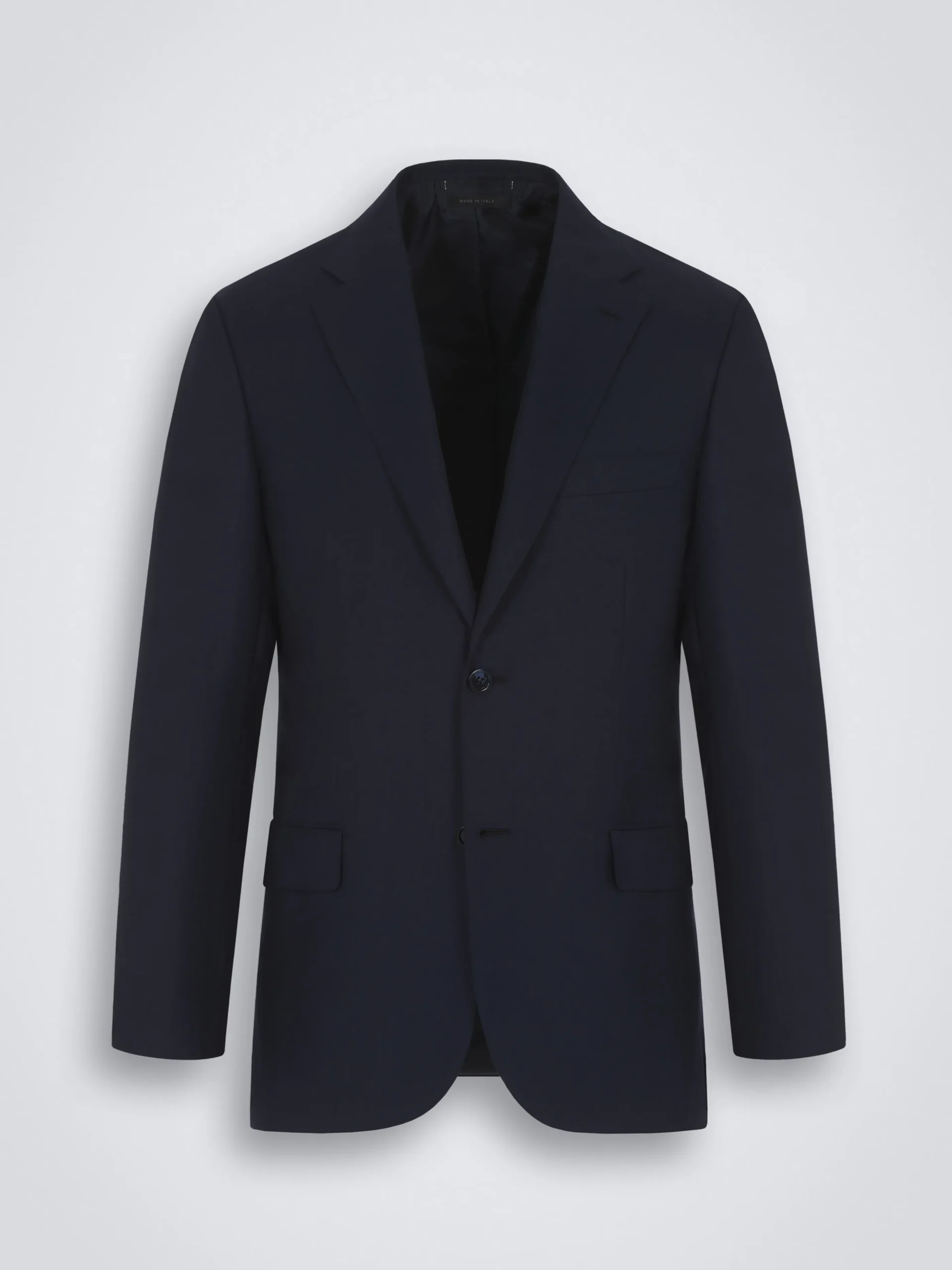 Midnight blue cashmere twill and silk Ravello jacket