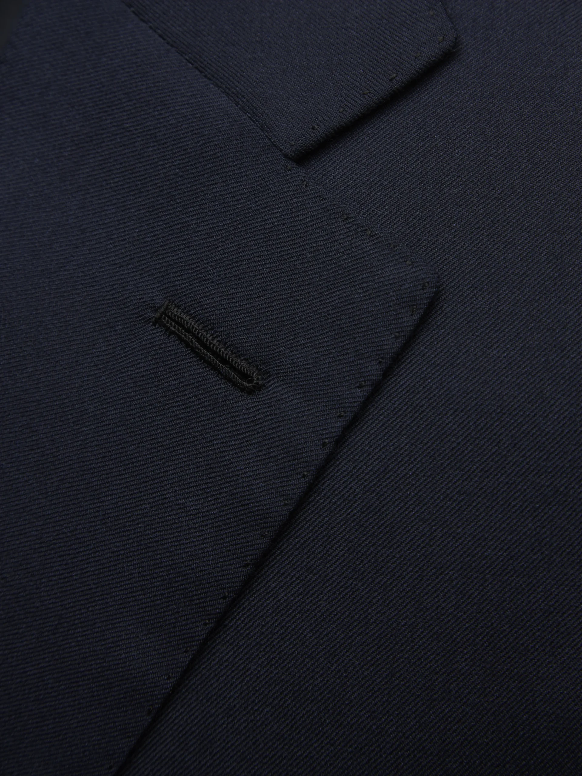 Midnight blue cashmere twill and silk Ravello jacket