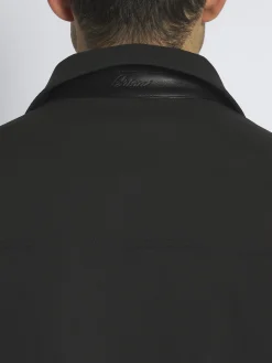 Midnight blue Performa shirt collar blouson
