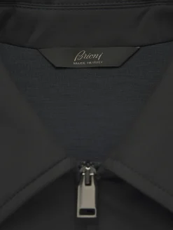 Midnight blue Performa shirt collar blouson