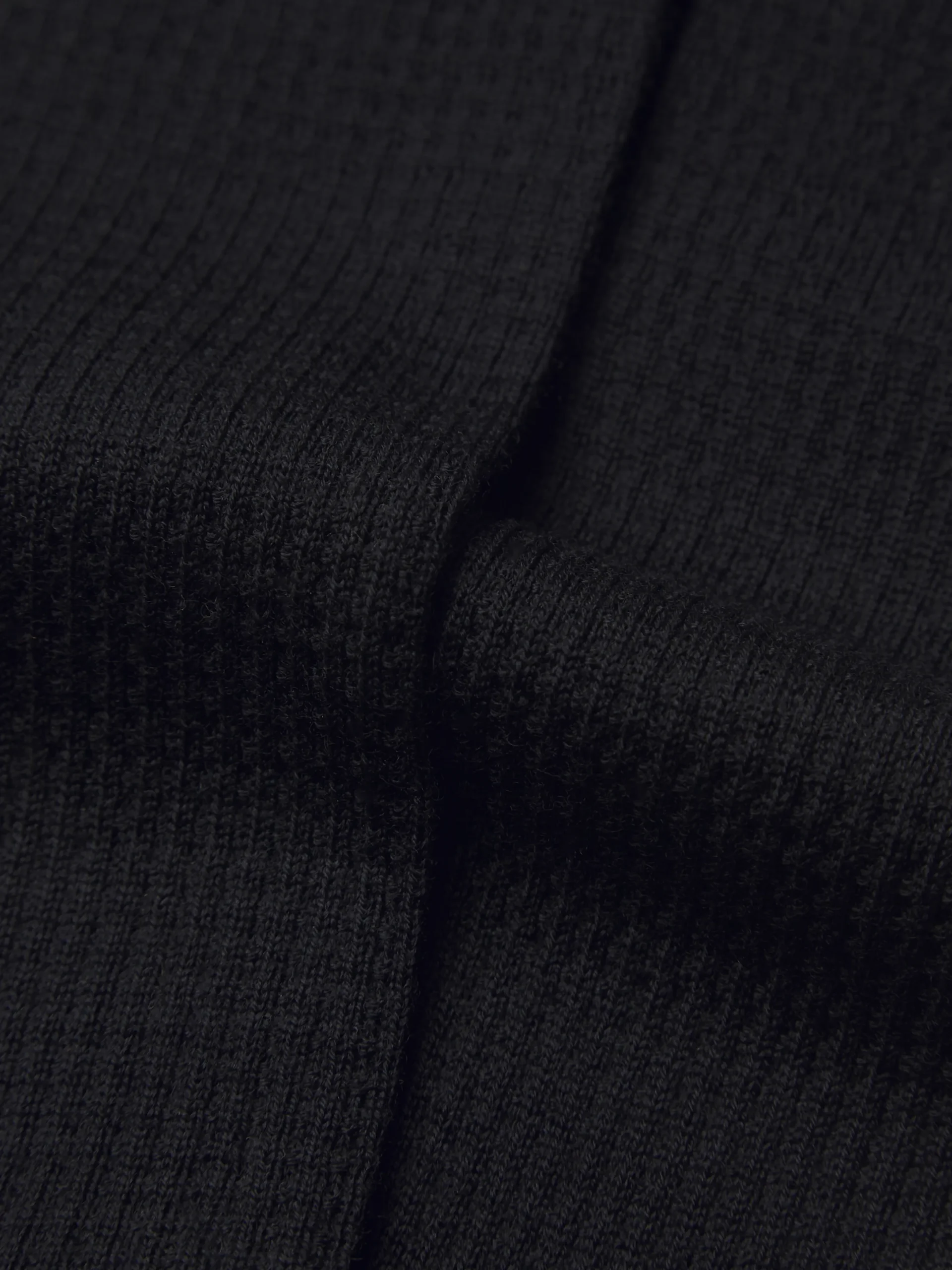 Midnight blue ribbed wool socks