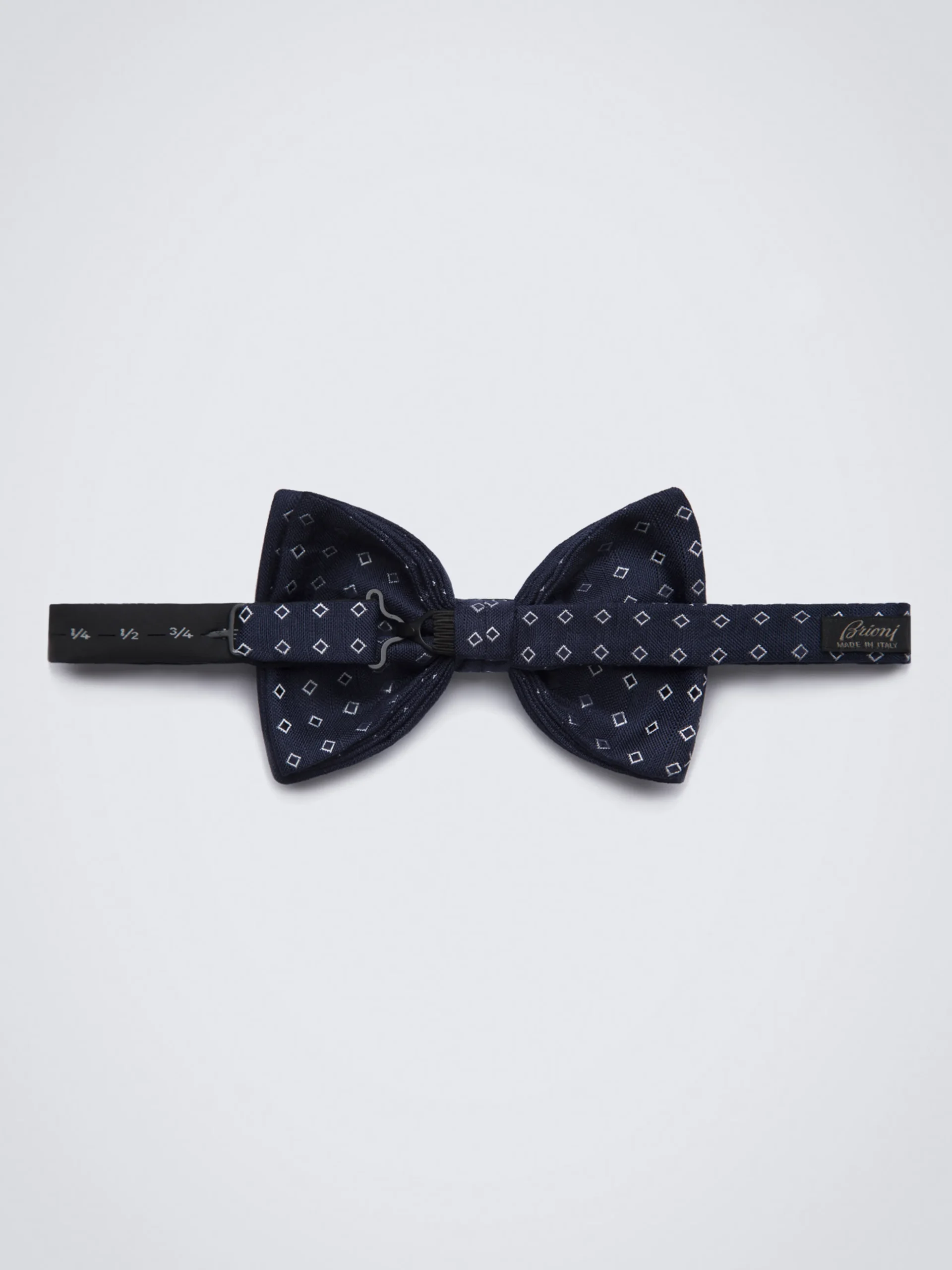 Midnight blue silk bow tie