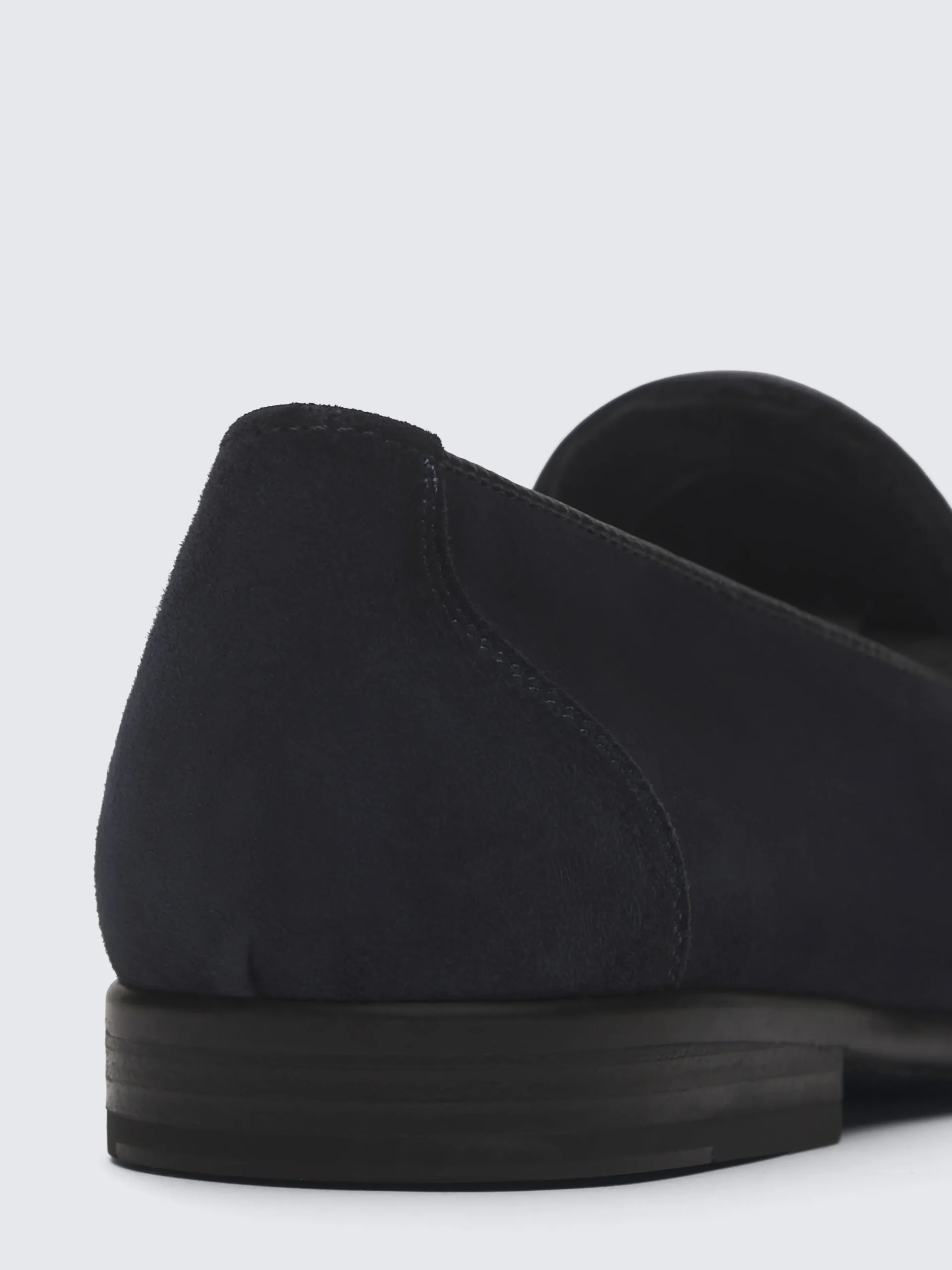 Midnight blue suede Appia penny loafers