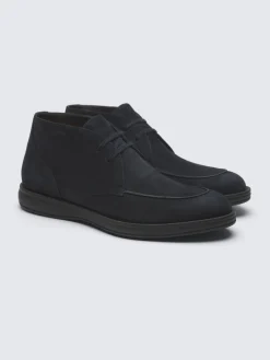 Midnight blue suede Journey desert boots