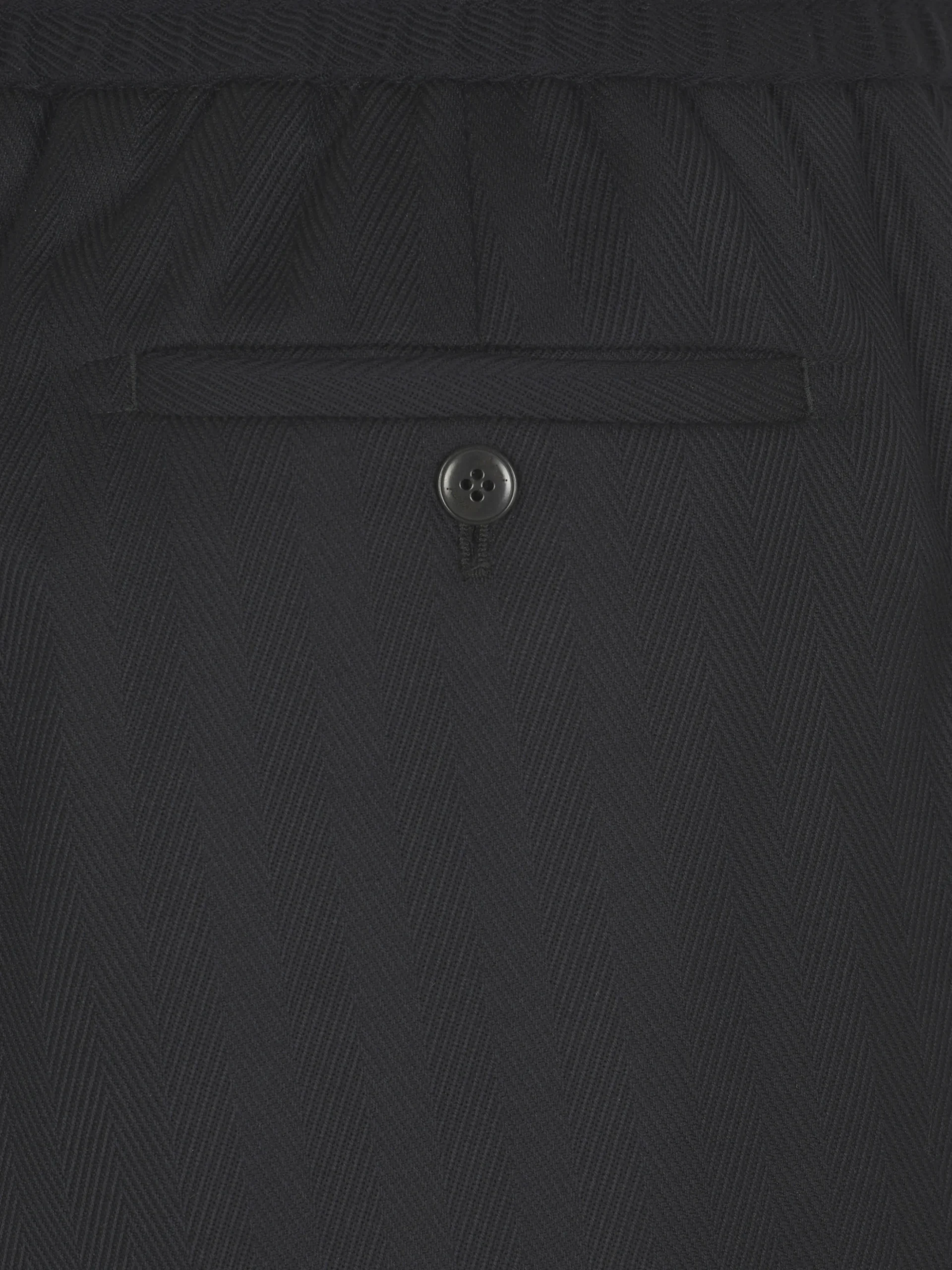 Midnight blue Super 180's herringbone wool Torino trousers