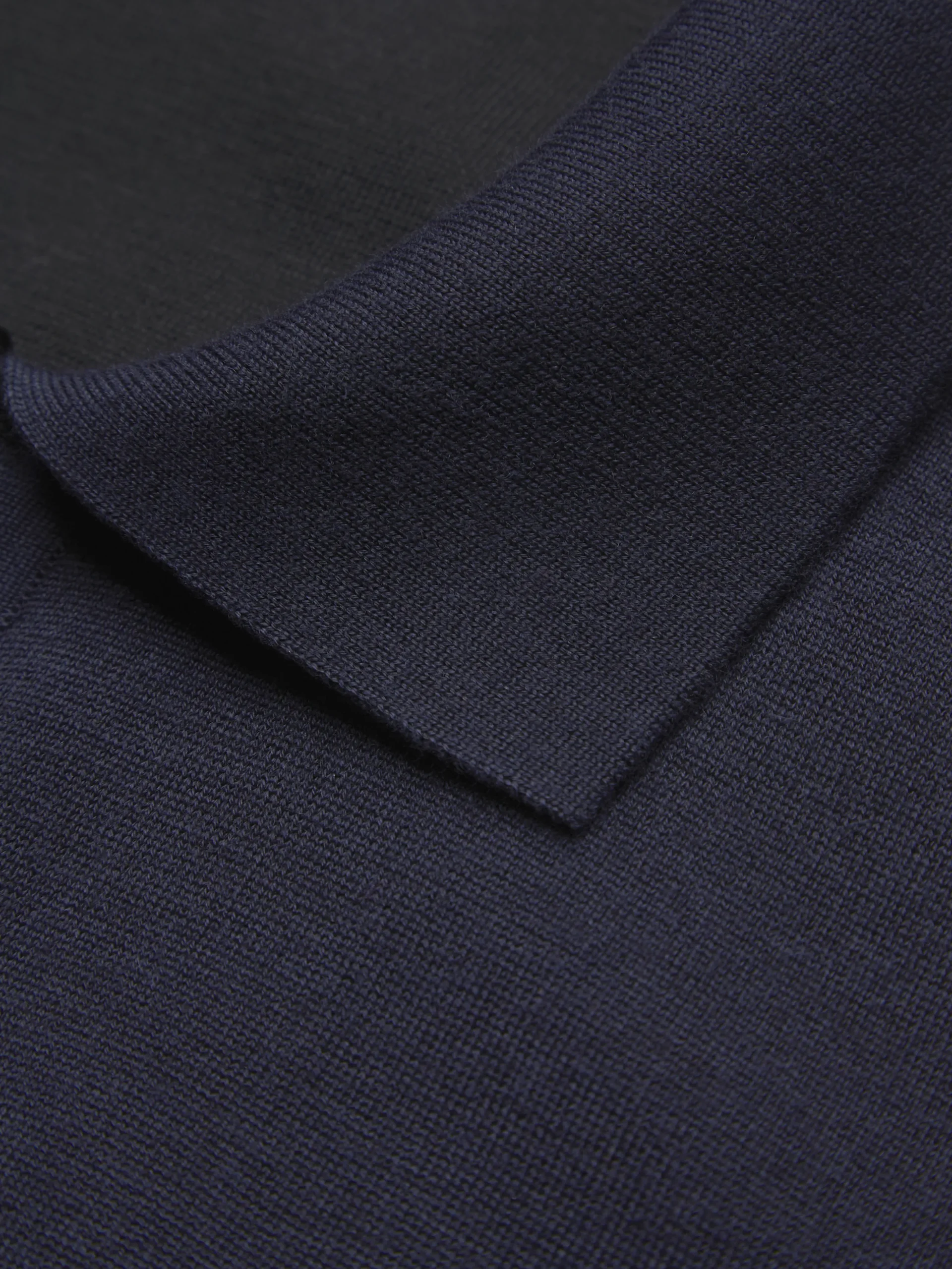 Navy blue cashmere, silk and cotton blouson