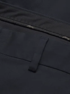 Navy blue cotton gabardine Journey trousers