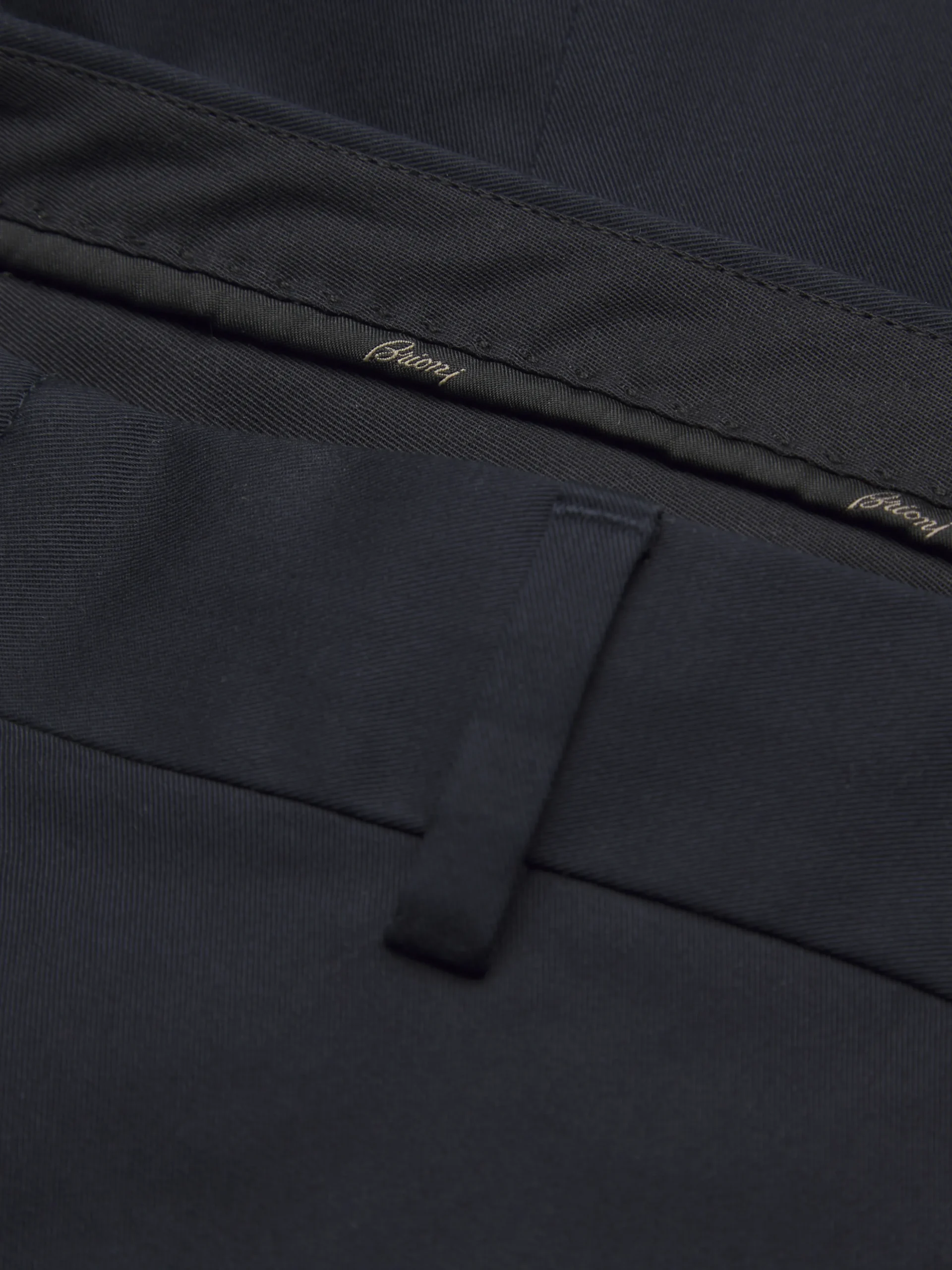 Navy blue cotton gabardine Journey trousers