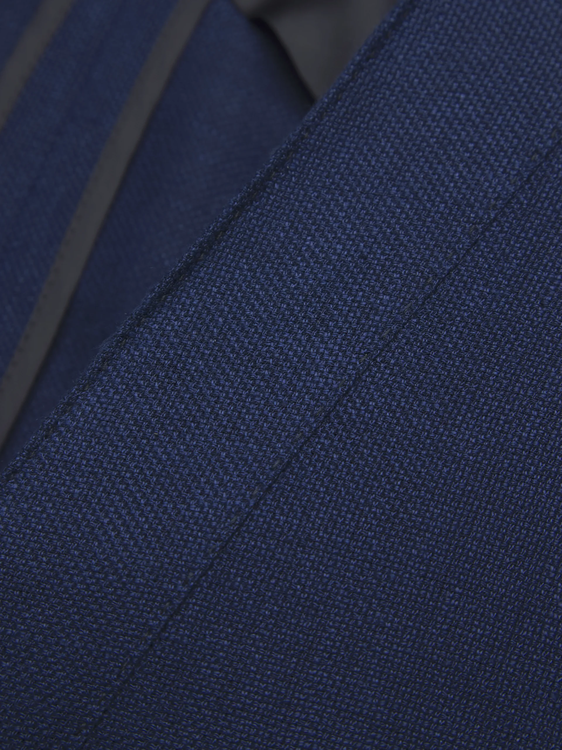 Navy blue linen, wool and silk Jardigan