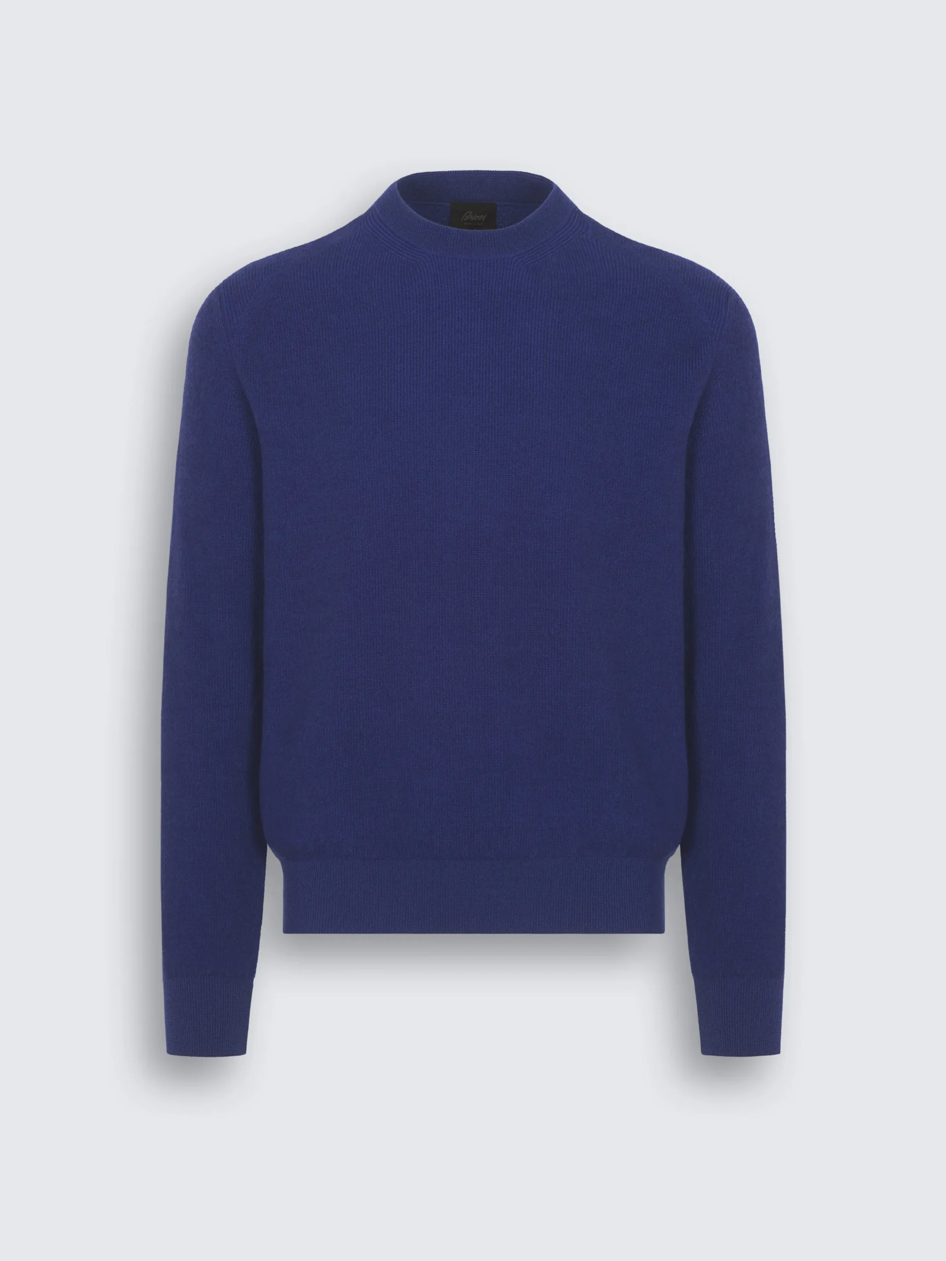 Navy blue perforated suede bomber