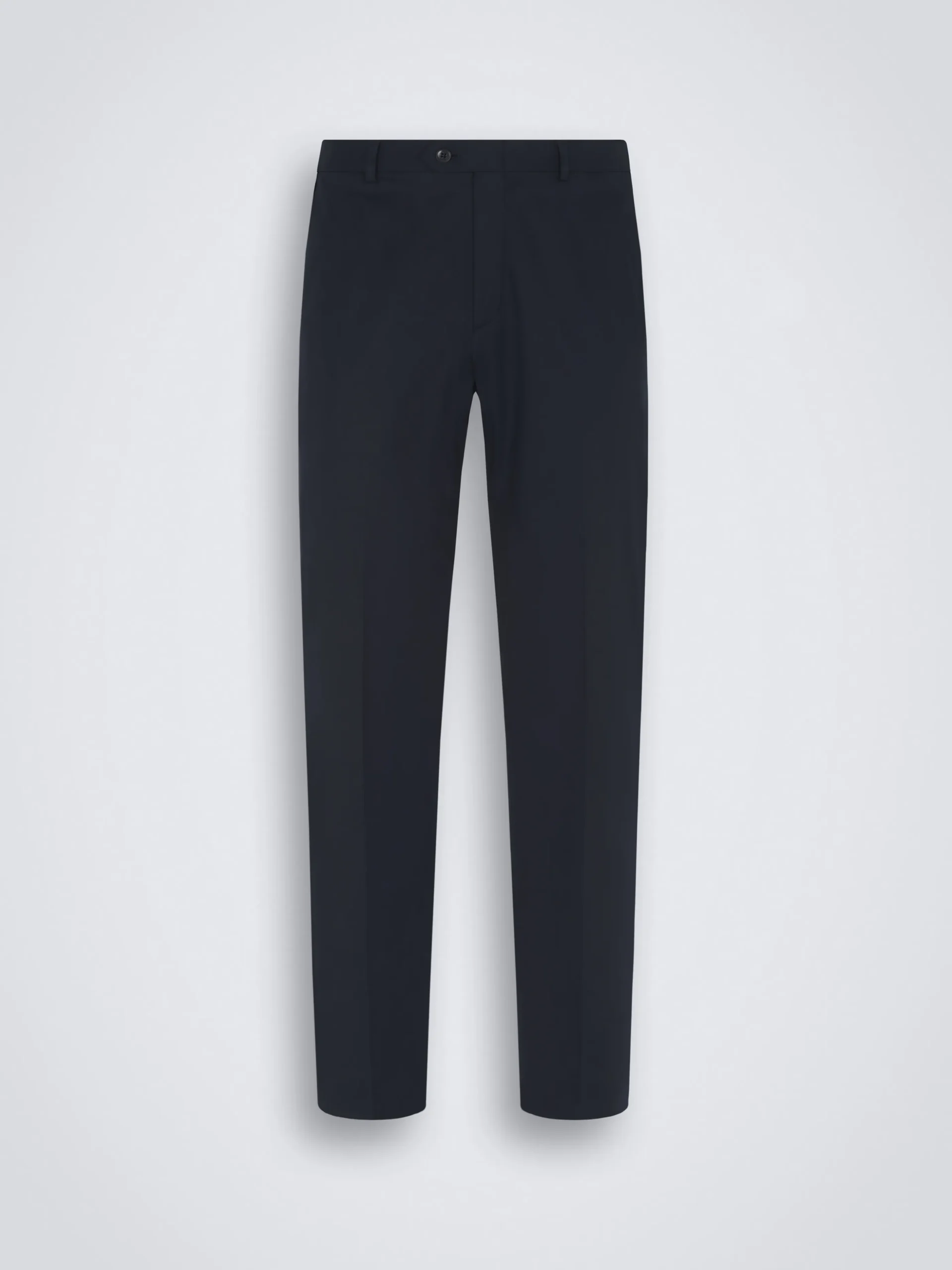 Navy blue Sea Island cotton twill Tigullio trousers