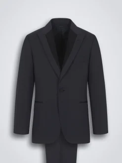 Navy blue wool and mohair Trevi tuxedo