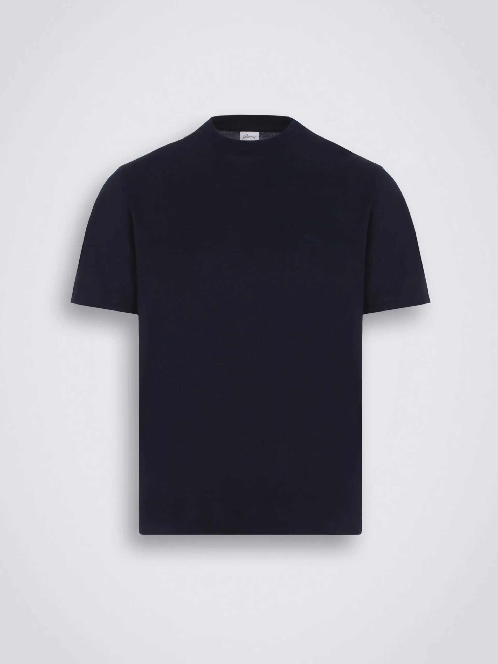 Petroleum blue cotton, cashmere and silk knitted trousers
