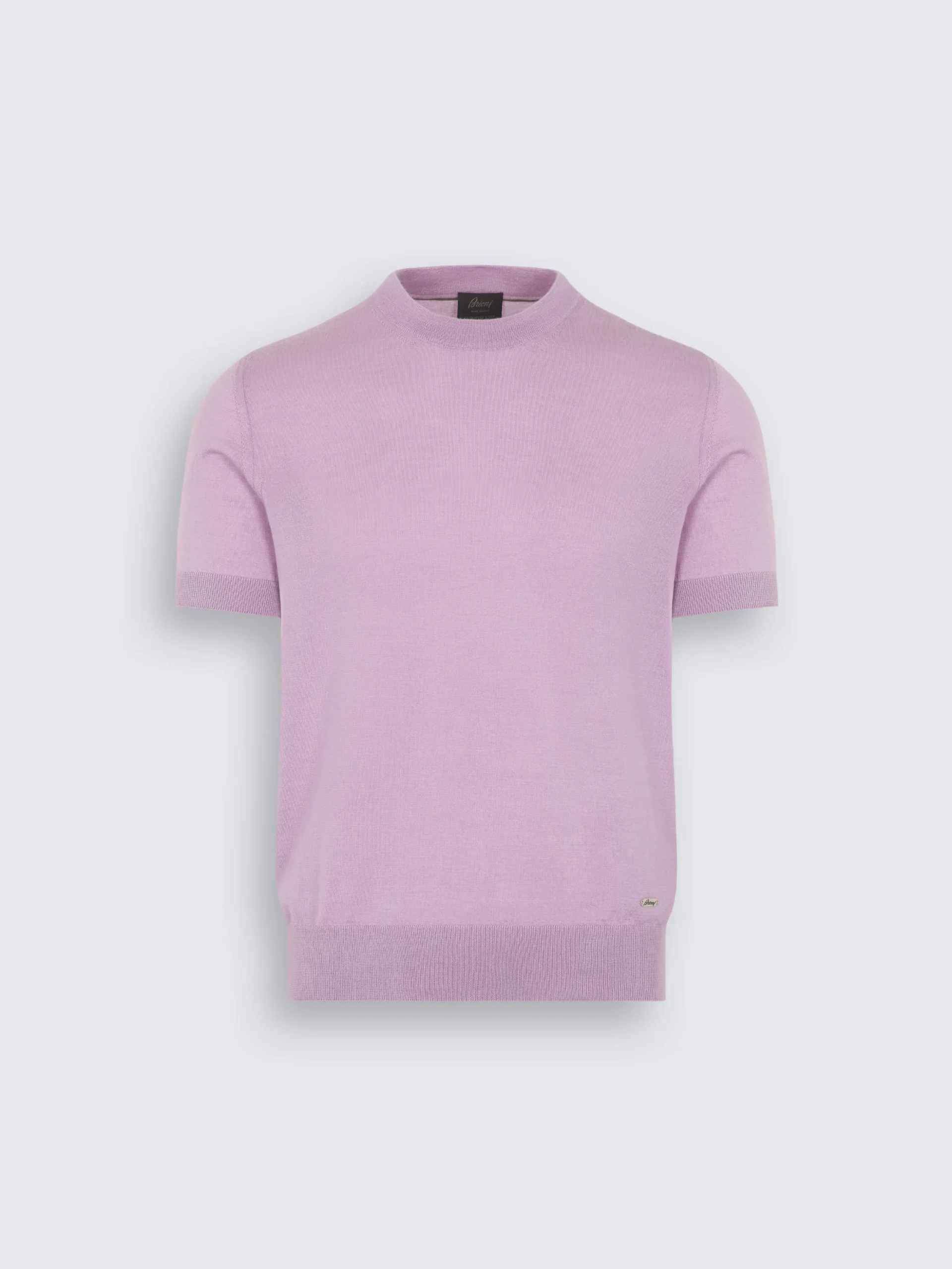 Pink cashmere and silk T-shirt