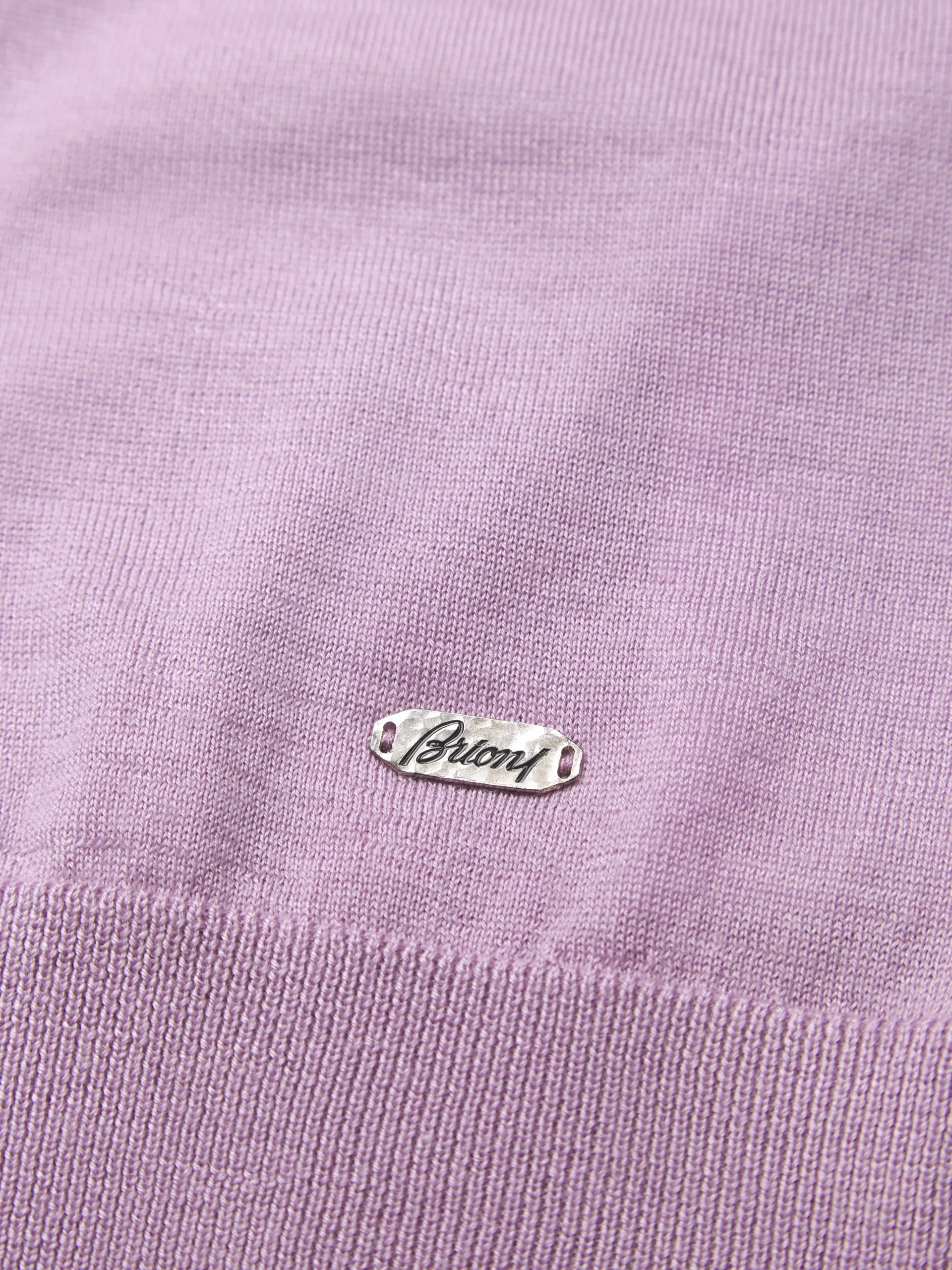 Pink cashmere and silk T-shirt