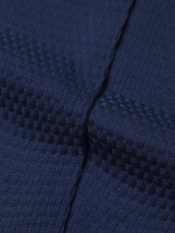 Royal blue cotton Trama weave socks