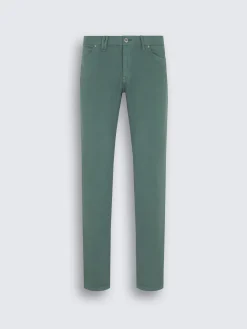 Teal green cotton Meribel jeans