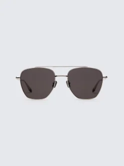 Titanium double bridge sunglasses