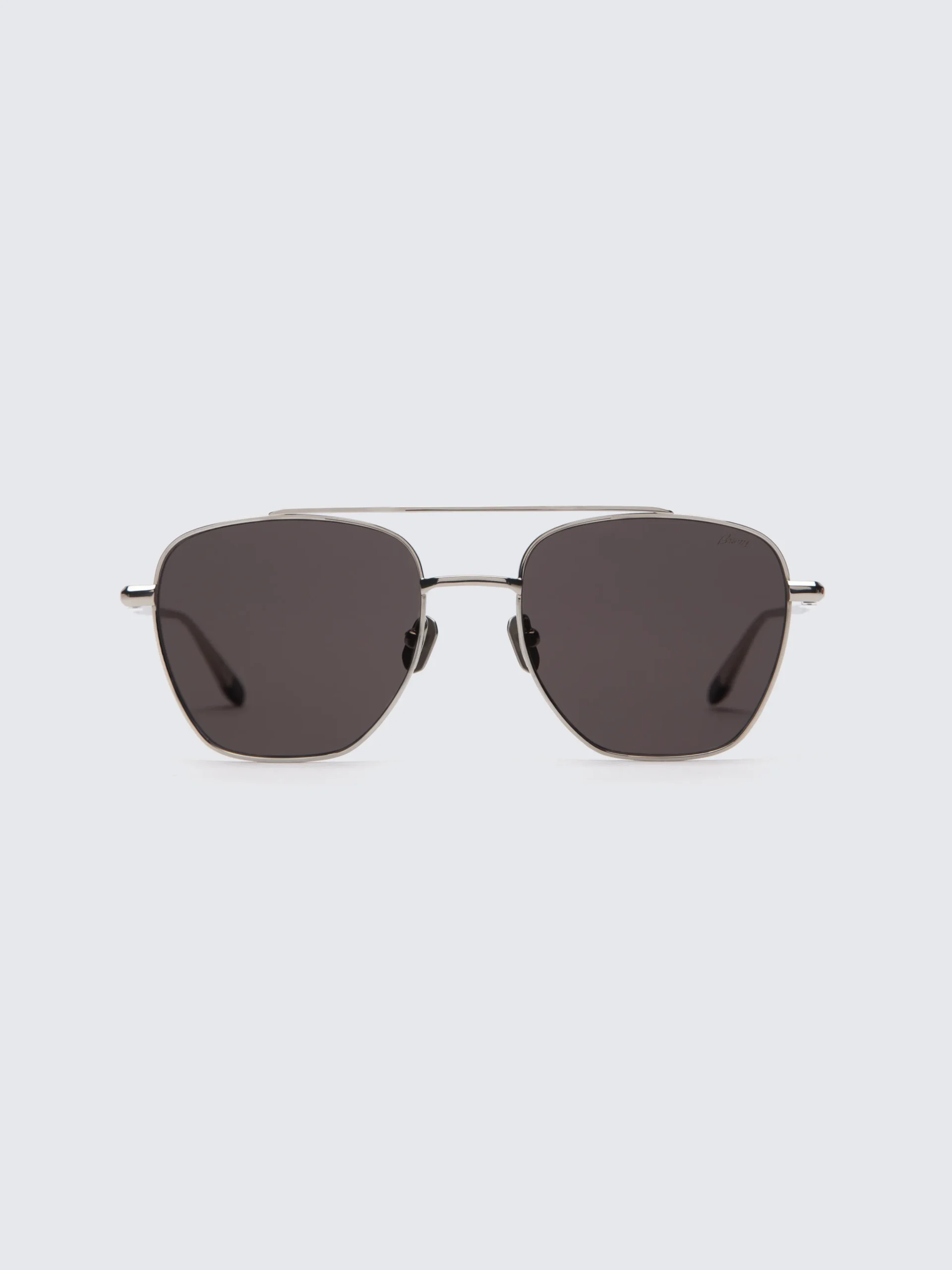 Titanium double bridge sunglasses